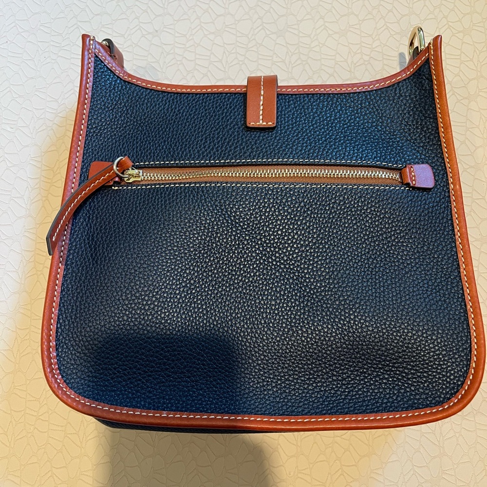 Dooney & Bourke Blue and Brown Shoulder Bag - Picture 2 of 5